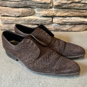 Dolce & Gabbana braided suede cap toe shoes